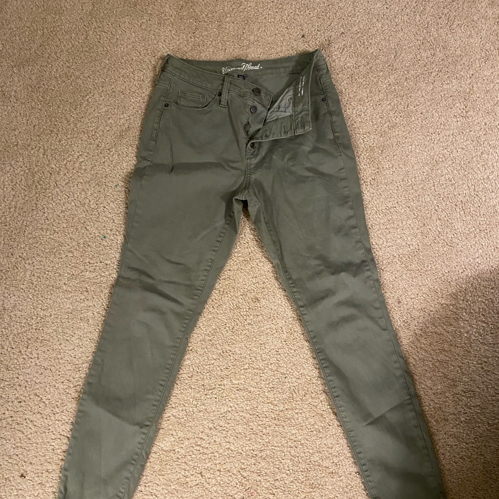 Universal Thread Olive High-Rise Skinny Jeans